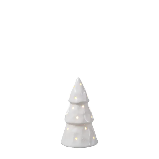 Sia Home Molly statue sapin lumineux blanc 12 cm