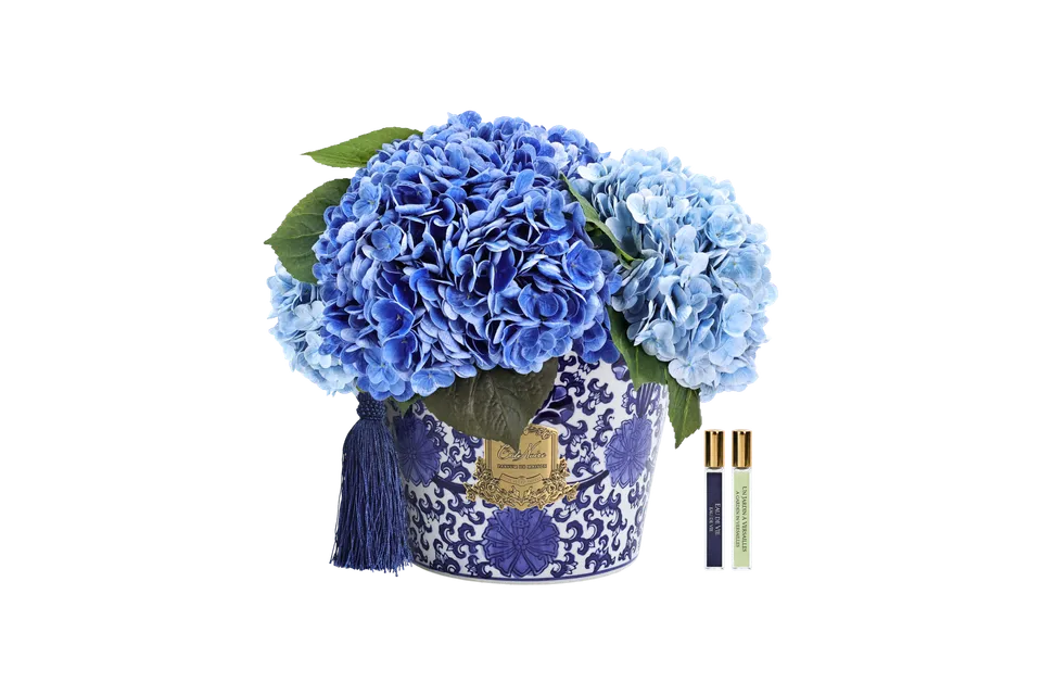 Côte Noire Hydrangeas OH03 bouquet hortensia bleu mixte