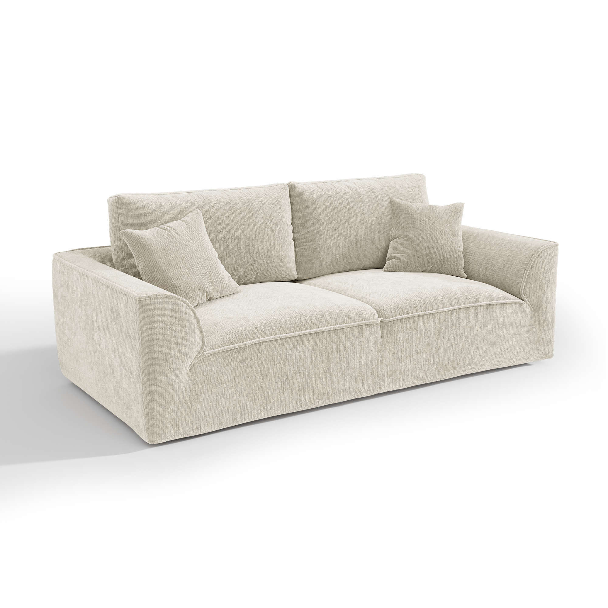 Sia Home PURE canapé 3 places crème velours
