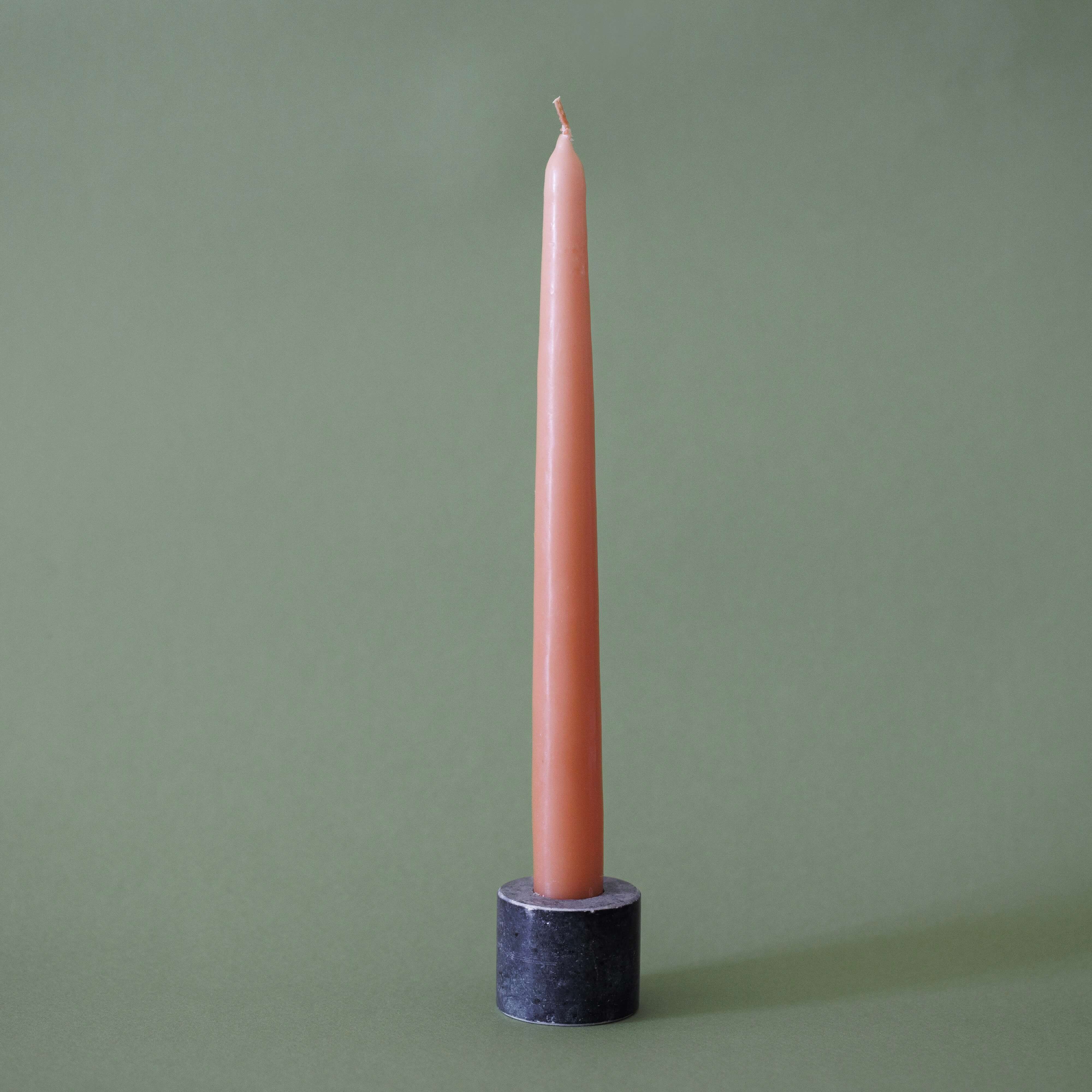 Flowrette Anaya bougeoir marbre vert bougie cierge