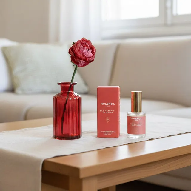 Flowrette Bougies Duo Et si ce matin coffret fleur parfumée rose