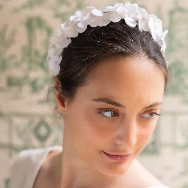 Flowrette Fleurs en papier serre-tête blanc fleurs papier mariage