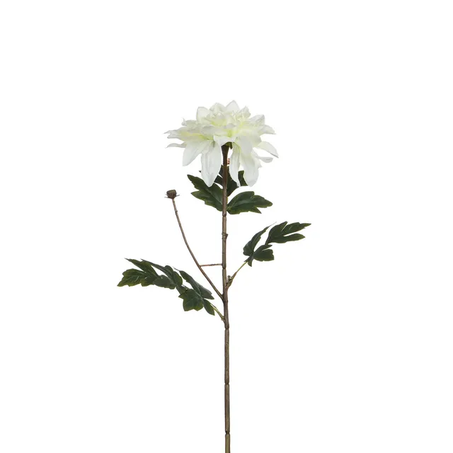 Sia Home Dahlia tige artificielle blanc 65 cm
