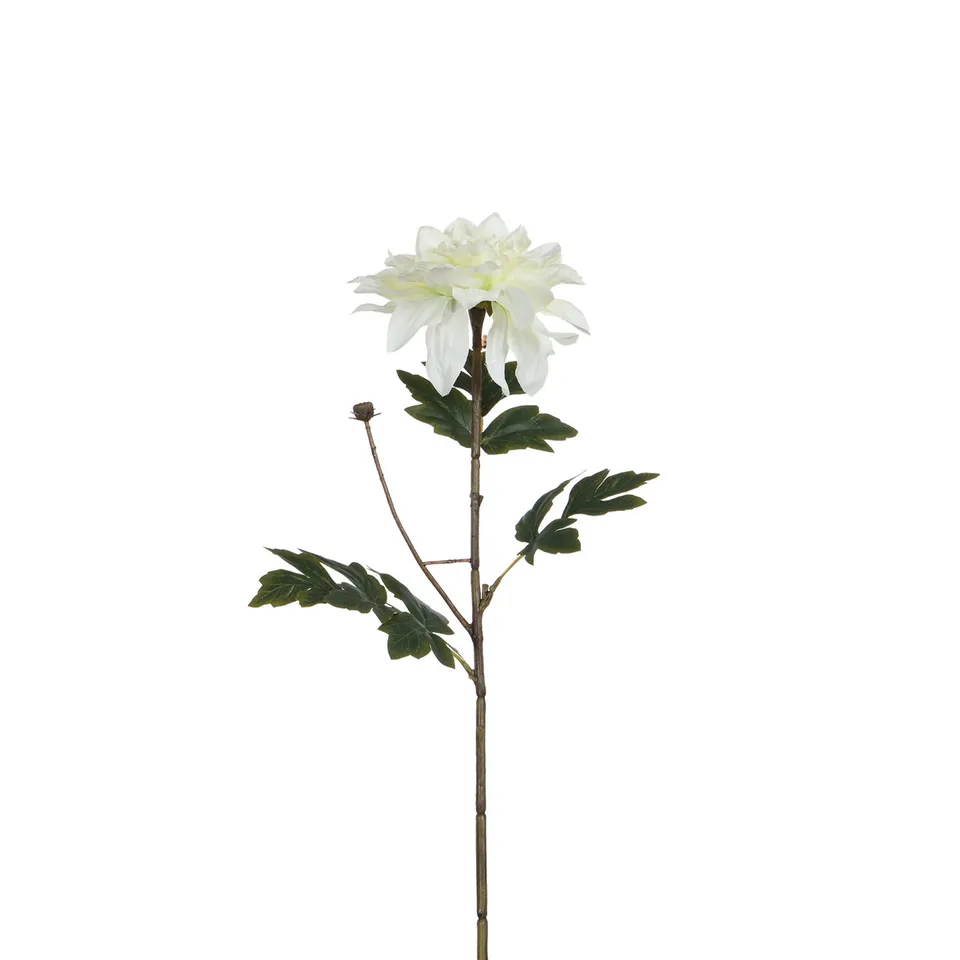 Sia Home Dahlia tige artificielle blanc 65 cm