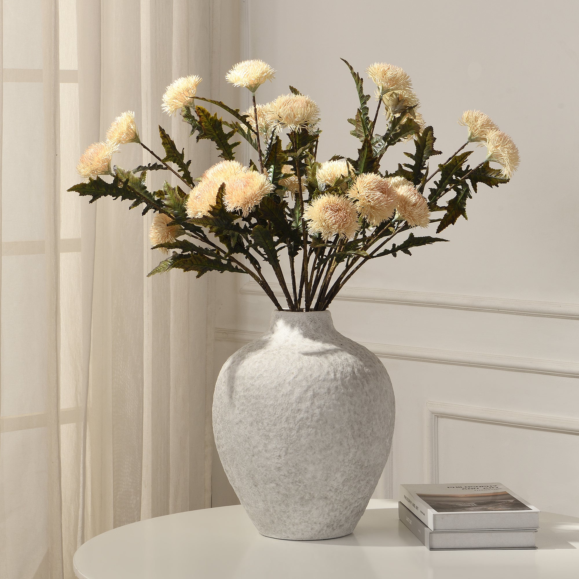 Sia Home Chardon tige fleur artificielle blanc 78 cm