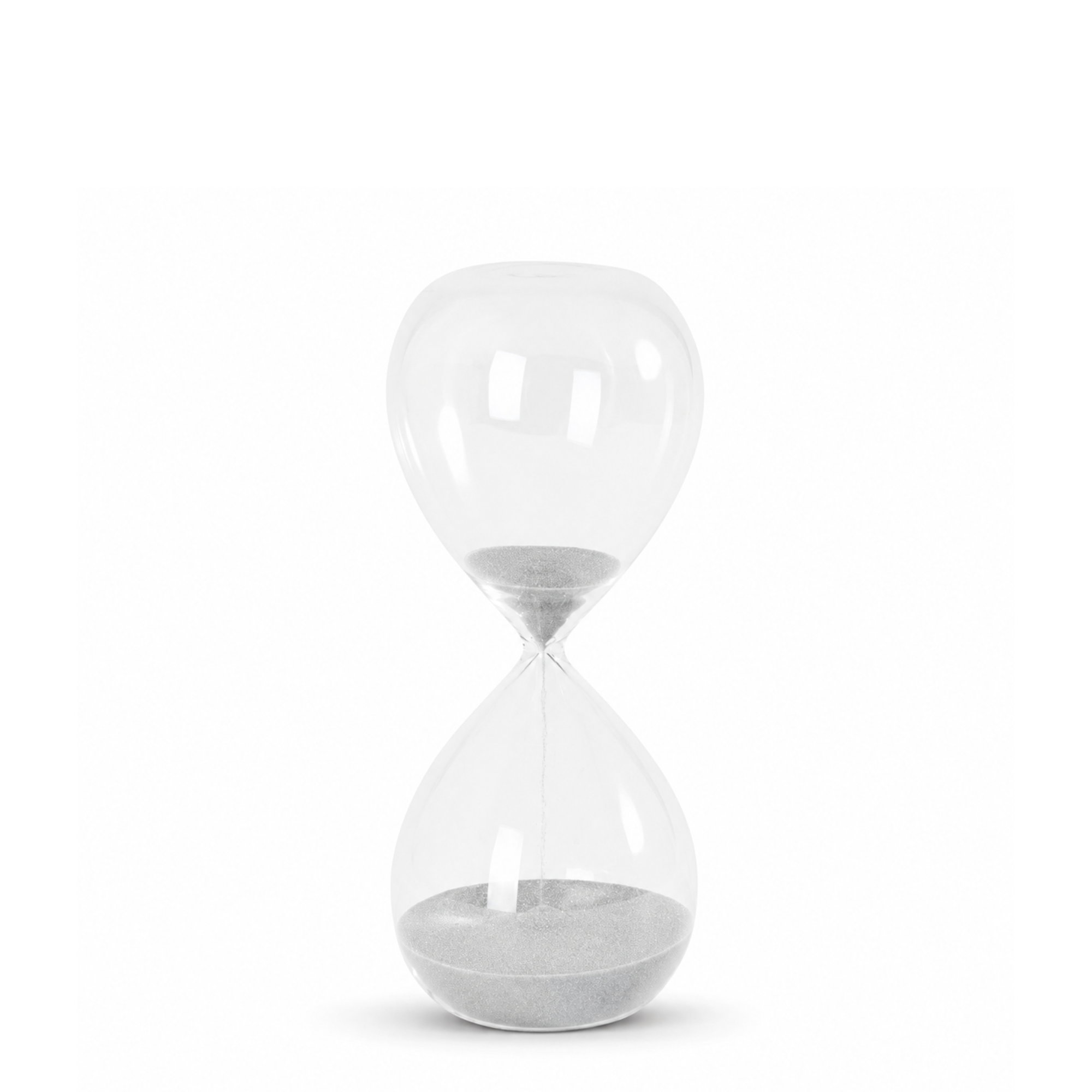 Sia Home sablier gris verre 20 cm sable quartz