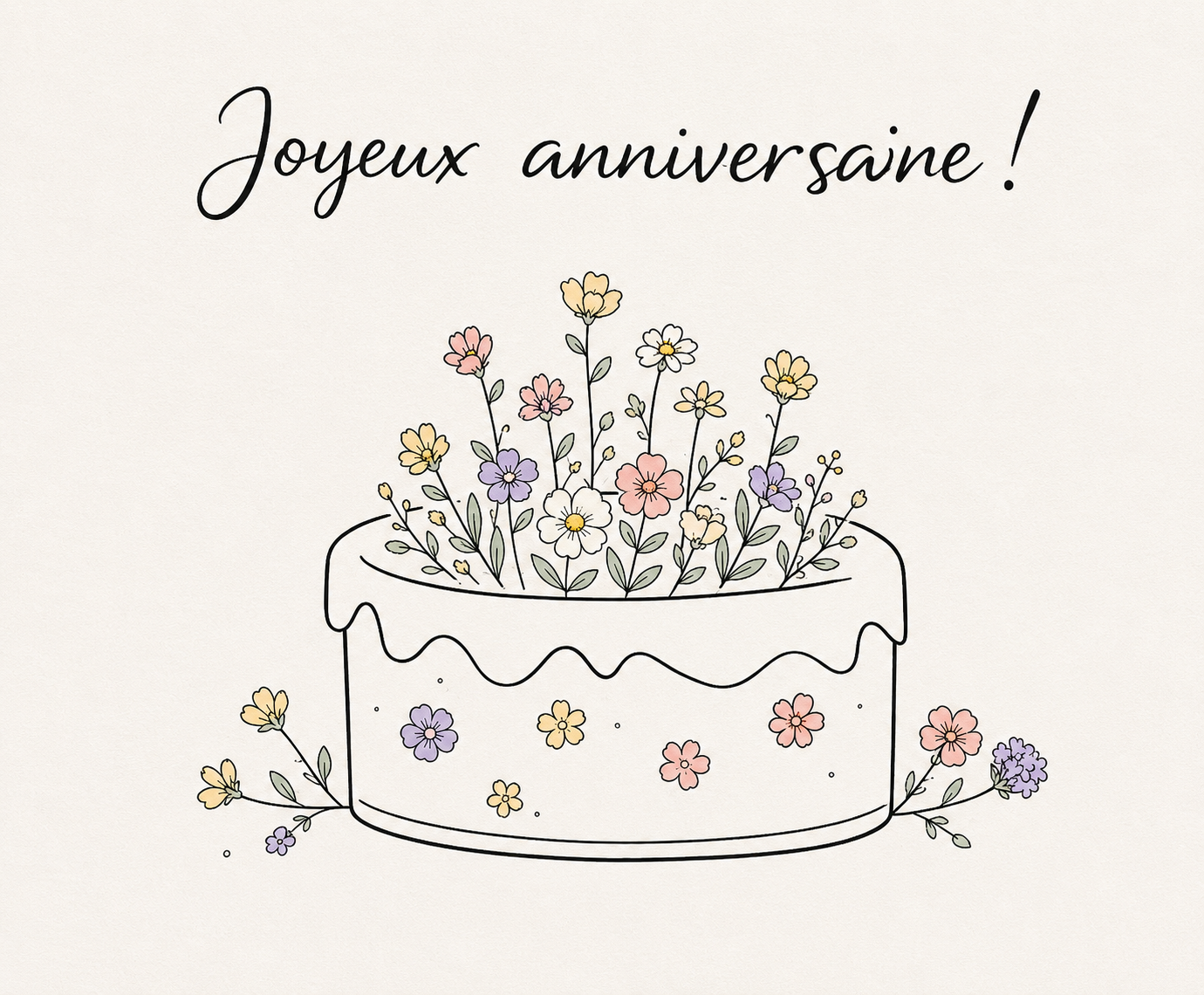 Ateliers Ouchamp Cadeaux Carte de voeux Fête des mères 15x10 cm