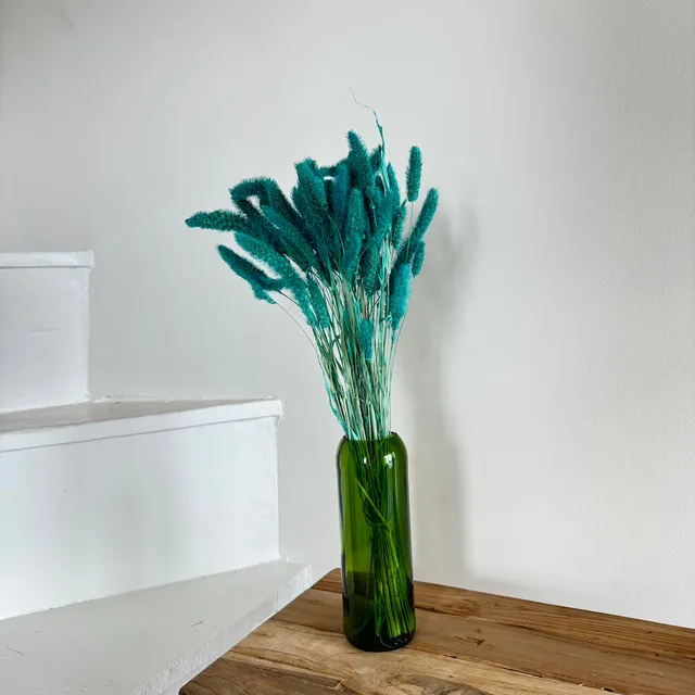 Flowrette Fleurs séchées botte sétaire turquoise x1 déco
