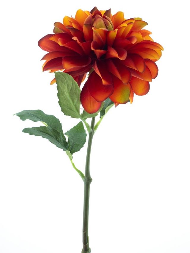 Feuillazur Rungis dahlia artificiel rose 55cm