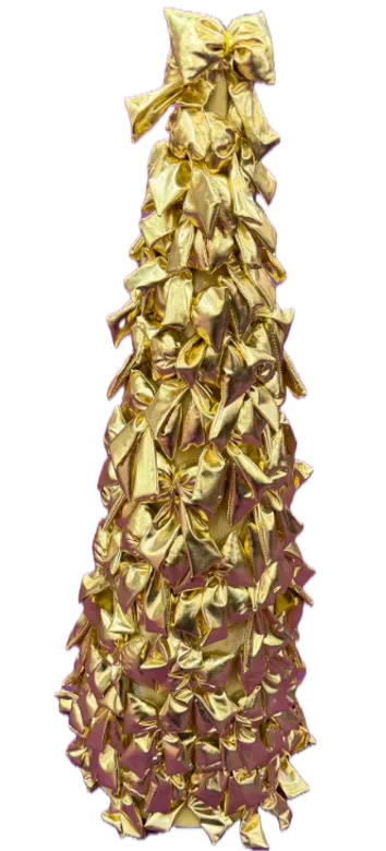 Feuillazur Rungis Produits de saison Sapin nœud doré sapin Noël 130cm