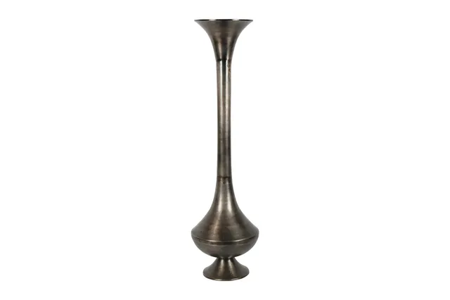 Feuillazur Vase long bronze fin vase 40x40x137 cm