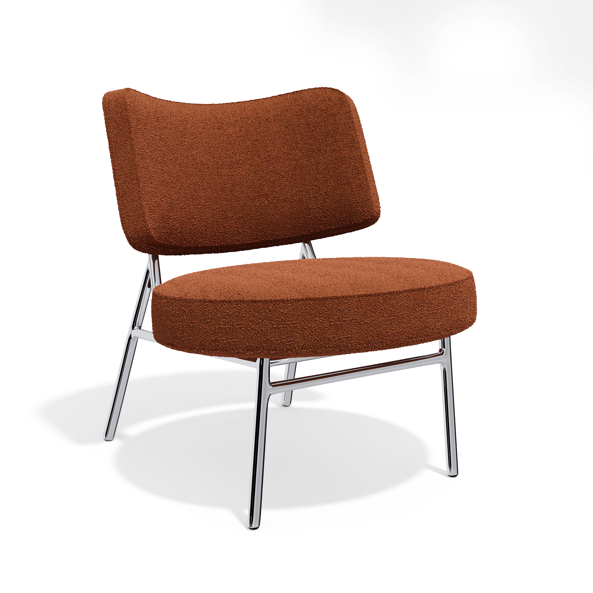 Sia Home Iggy petit fauteuil tissu crème moderne