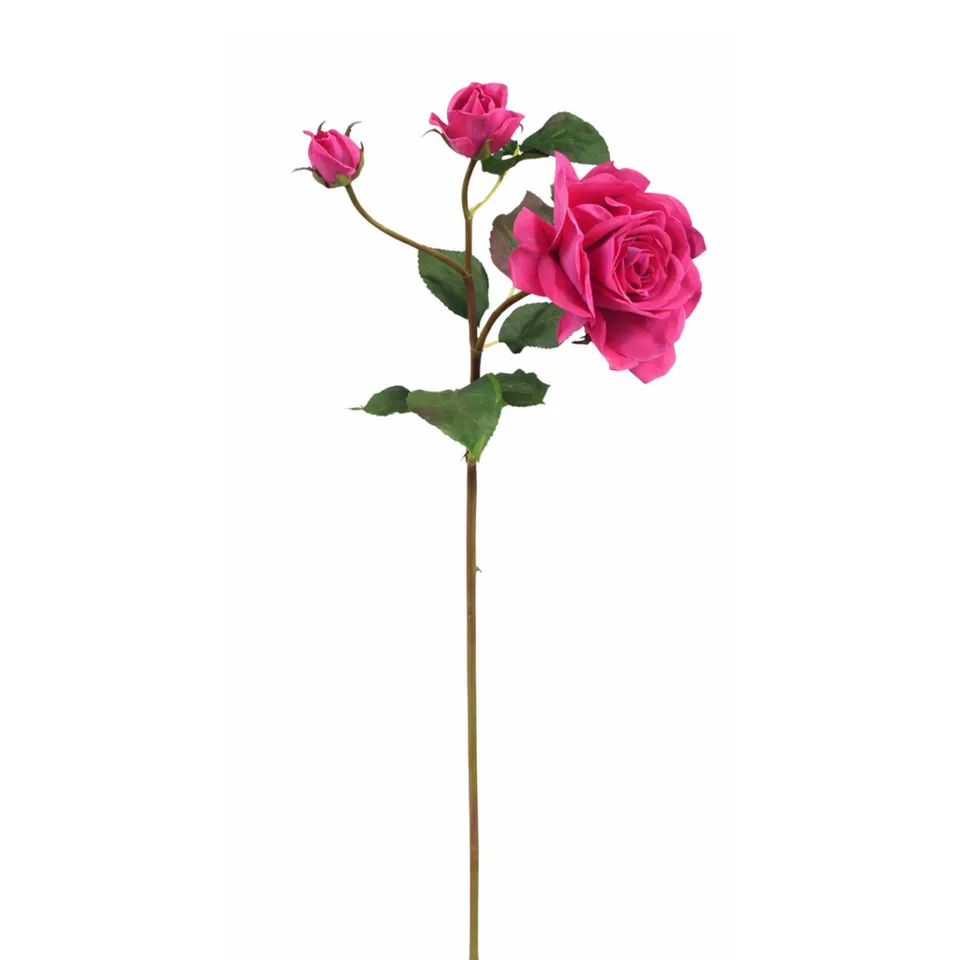 Sia Home Tige Rose Bourgeon 53 cm rose framboise