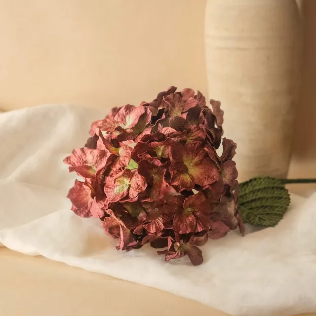 Flowrette Hortensia Grand hortensia fleur papier prune x1