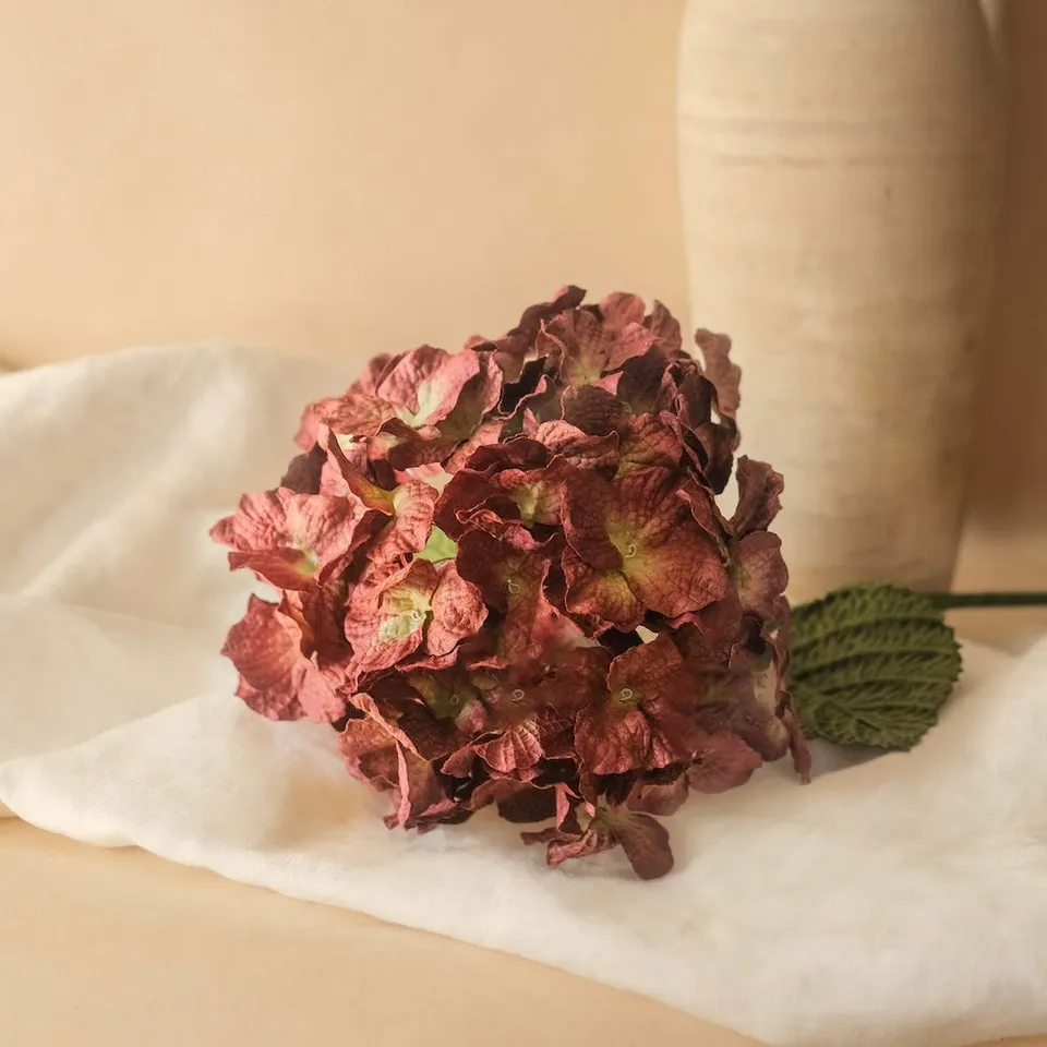 Flowrette Hortensia Grand hortensia fleur papier prune x1
