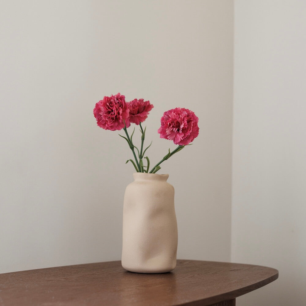 Flowrette Oeillet rose foncé fleur artificielle x1