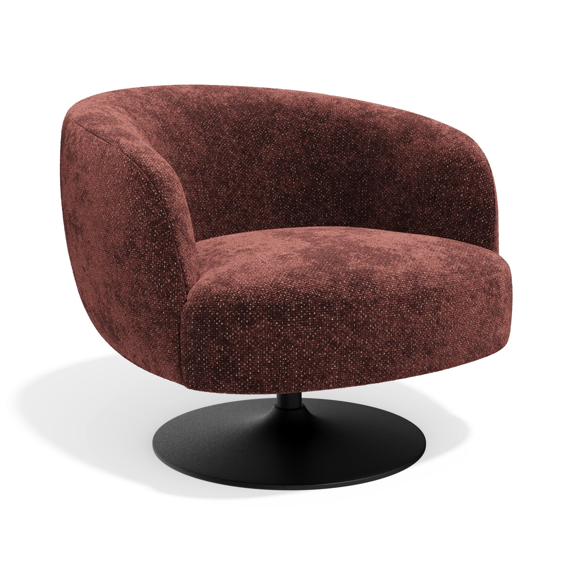 Sia Home Fauteuils Oska fauteuil Bordeaux pivotant