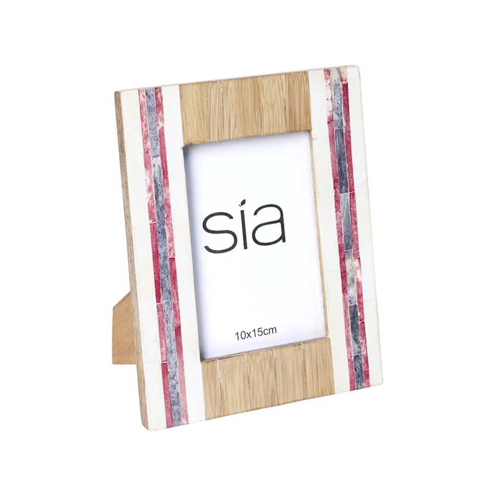 Sia Home Boston cadre photo blanc bois 21 cm