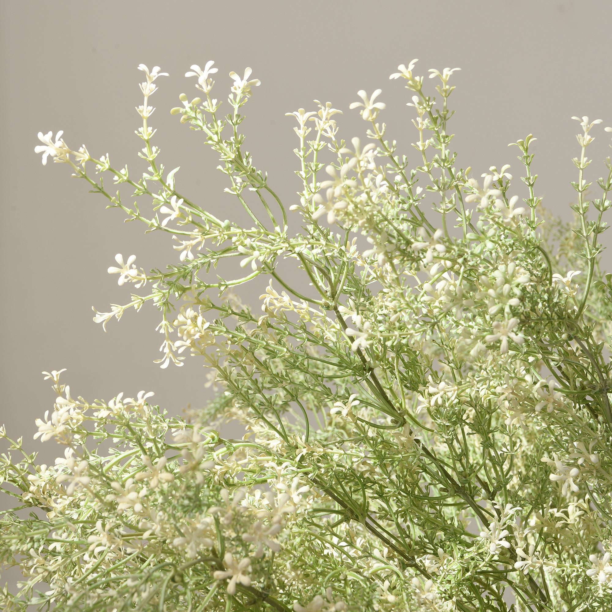 Sia Home Feuillages artificiels 92 cm tige fleurie blanc