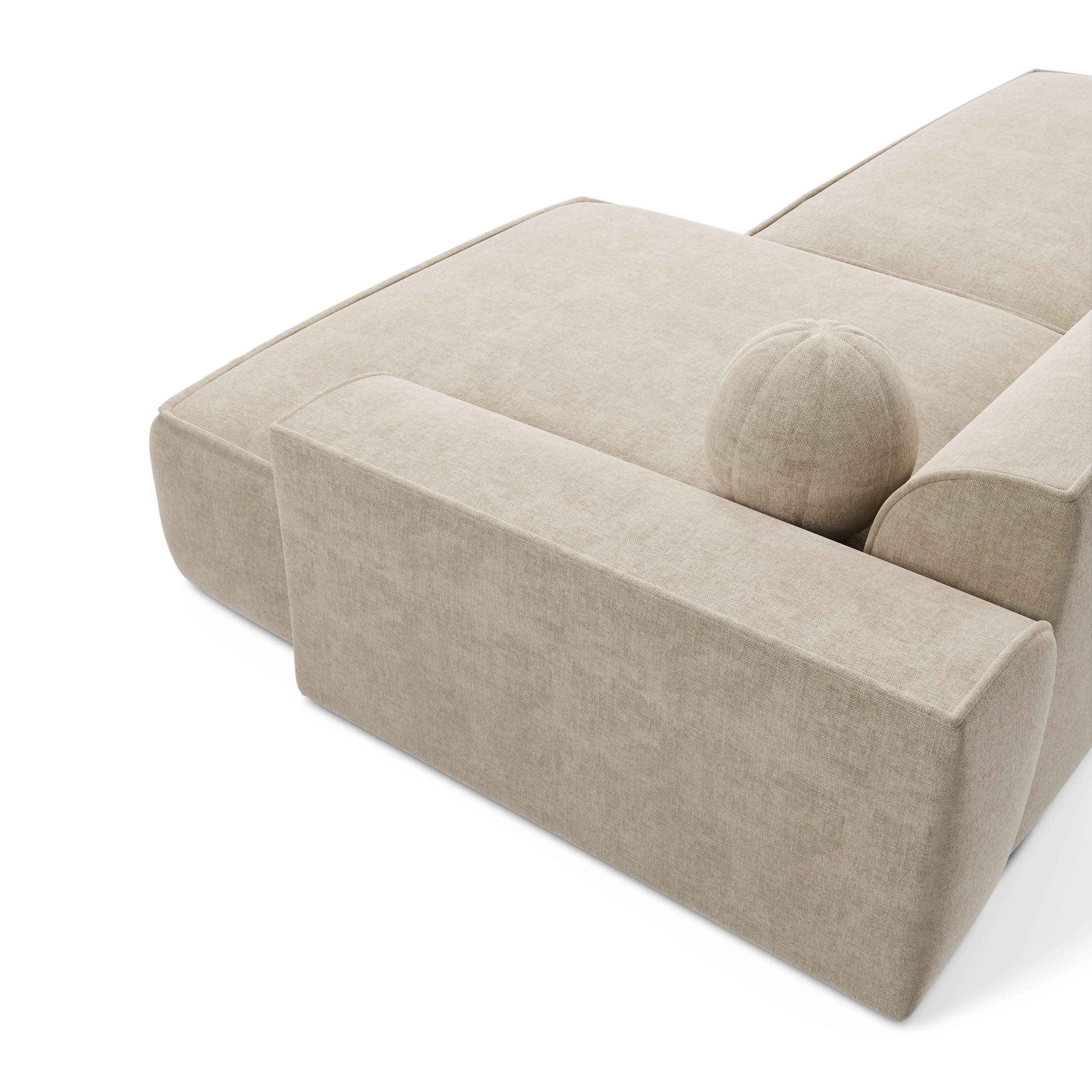 Sia Home Ania 300 cm canapé d'angle droit crème