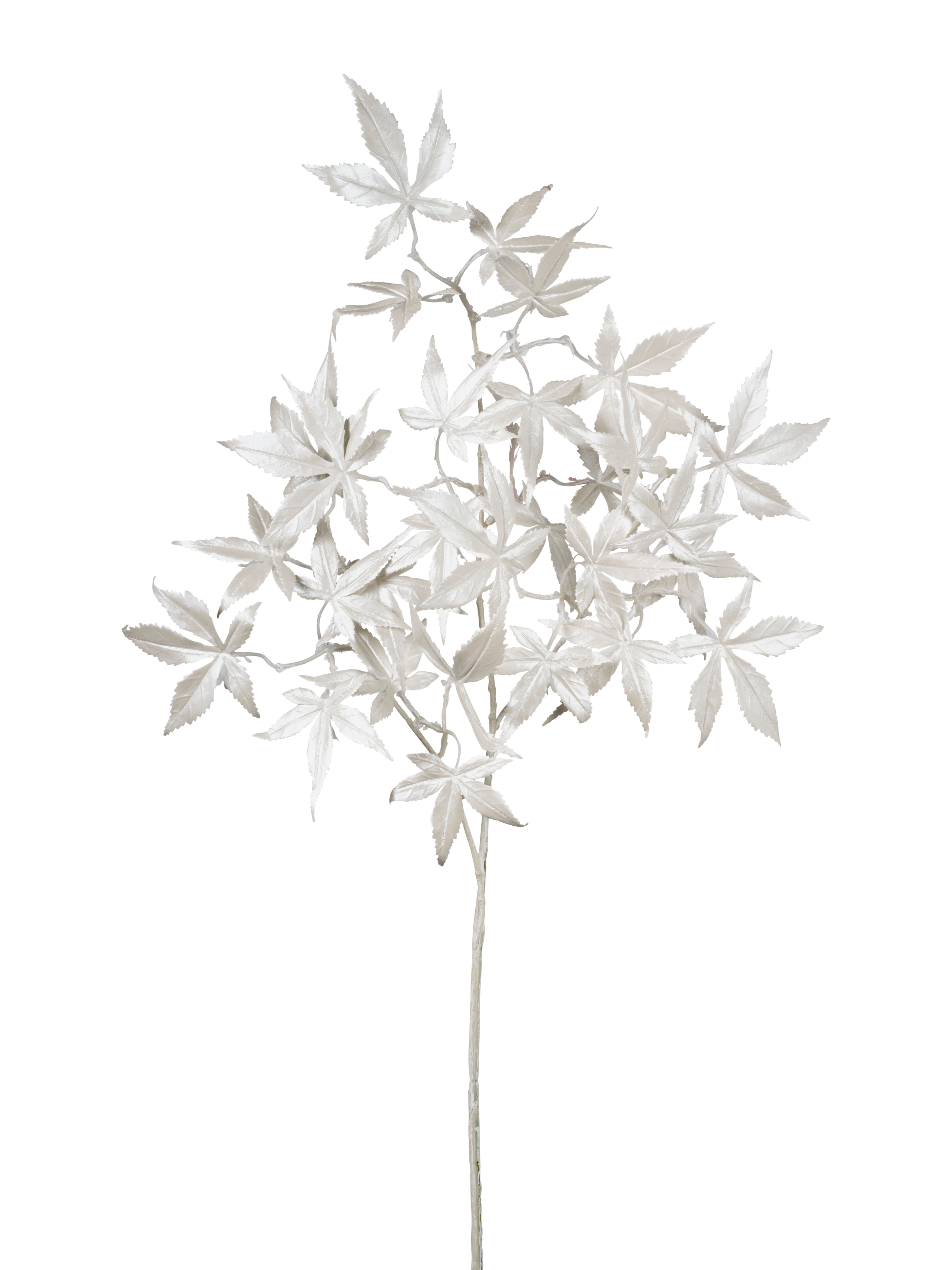 Feuillazur Rungis Tige maple blanc feuillage artificiel Noël