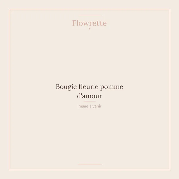 Flowrette Pomme d’Amour bougie parfumée cire soja