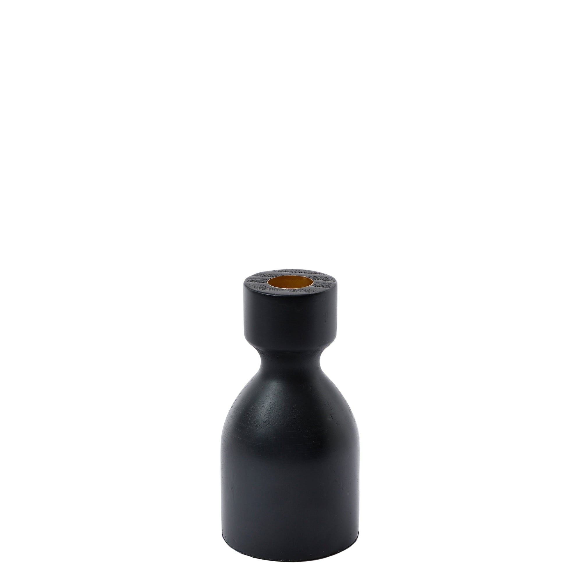 Sia Home Elya Bougeoir bois noir 13 cm