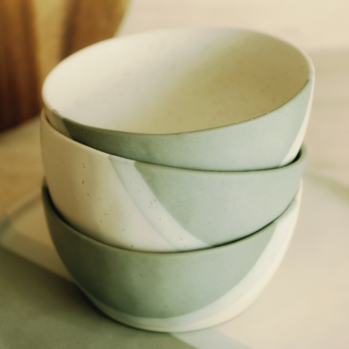 Sia Home Arts de la table Matty service 4 bols 16 cm vert