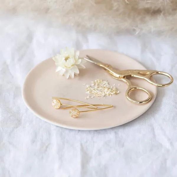 Flowrette Loisirs Kit DIY grandes boucles blanches fleurs