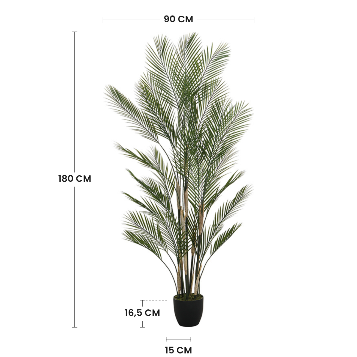 Sia Home Palmier Kwai arbre artificiel vert 180 cm