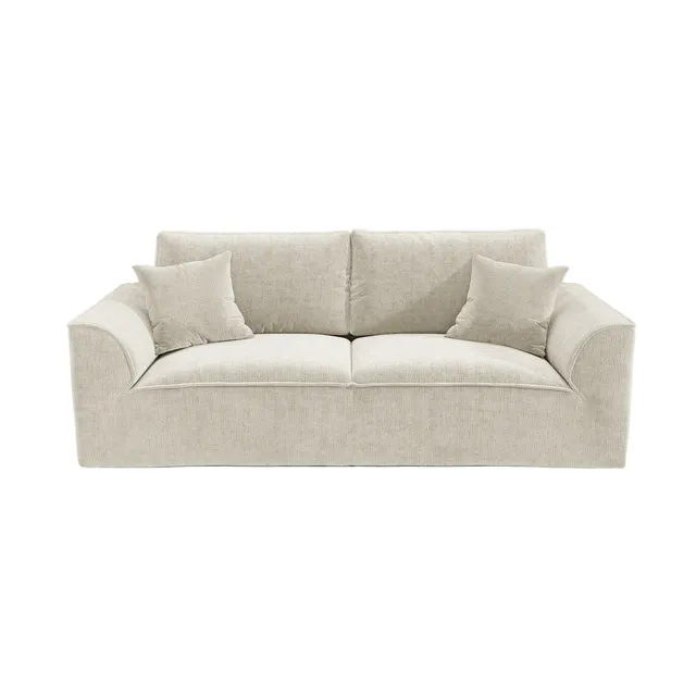 Sia Home PURE canapé 3 places crème velours