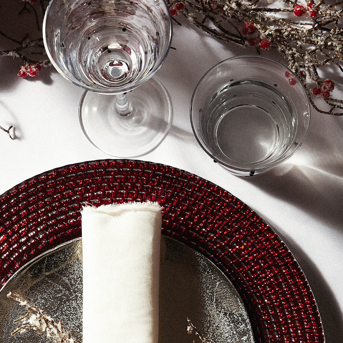 Sia Home Pois verres à eau transparent set 4