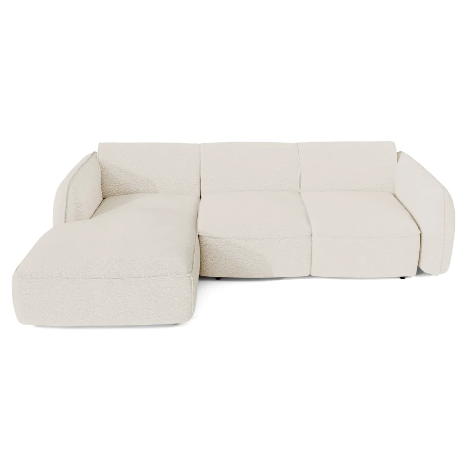 Sia Home Livia canapé d'angle convertible crème 274 cm