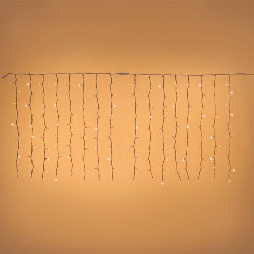 Feuillazur Rungis Rideau 320 MaxiLED guirlande blanc chaud 4x1m