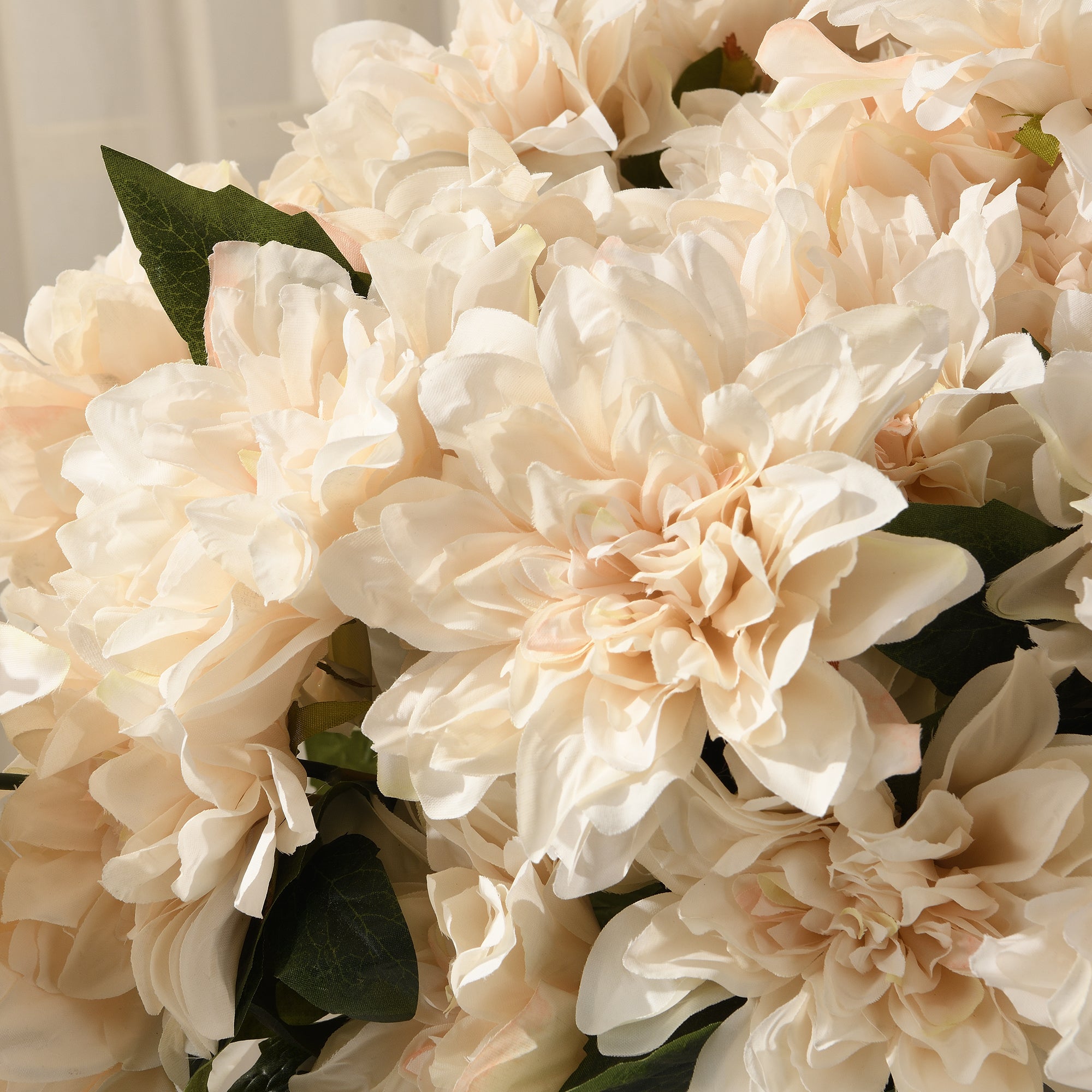 Sia Dahlia tige fleur artificielle 45 cm crème