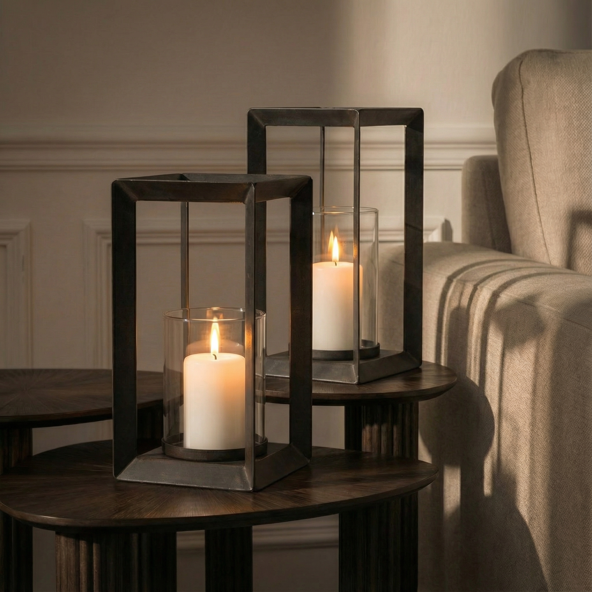 Sia Home Kael lanterne métal noir 32 cm