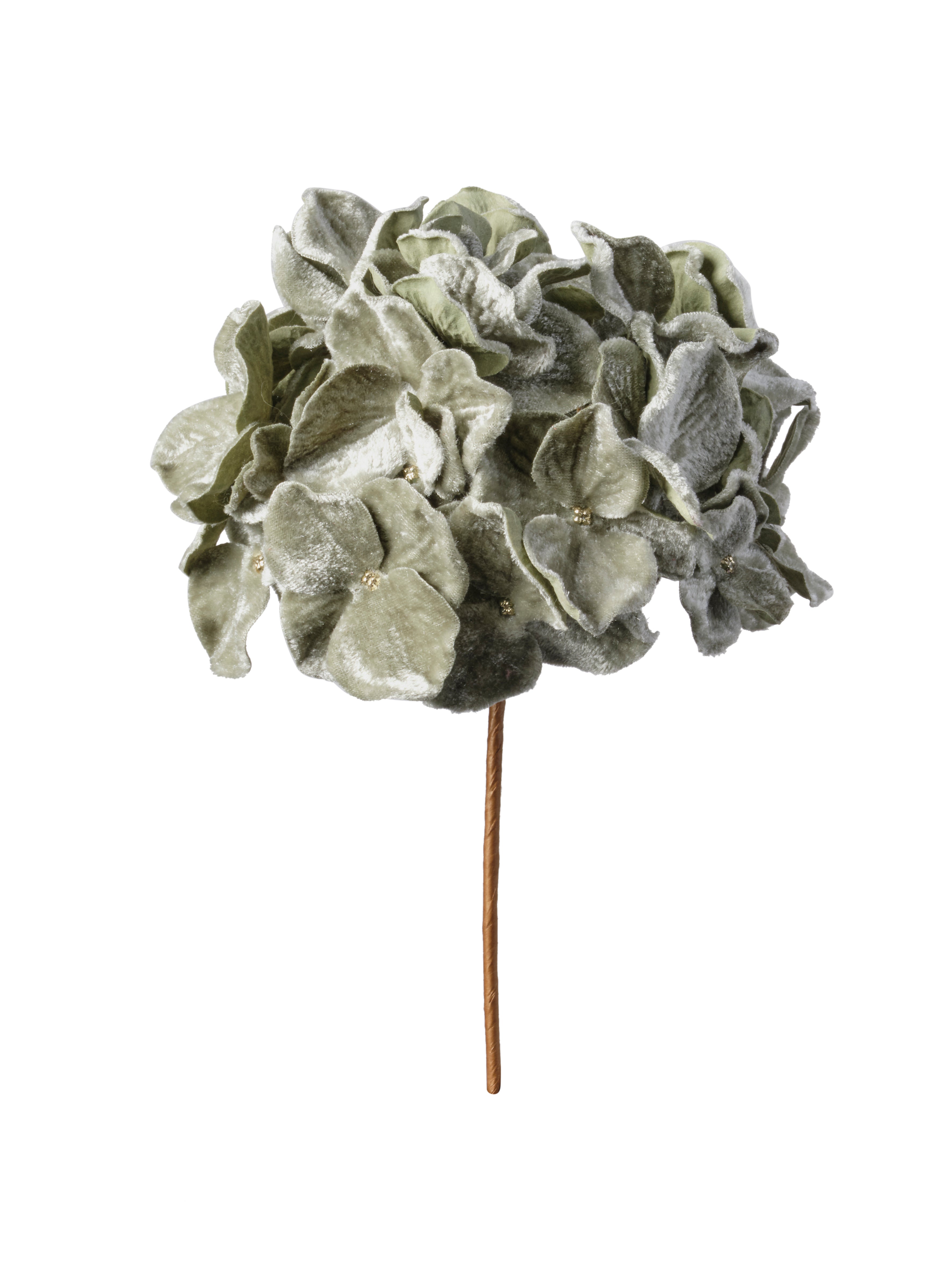 Feuillazur Rungis Hydrangea tige fleur artificielle violet Noël