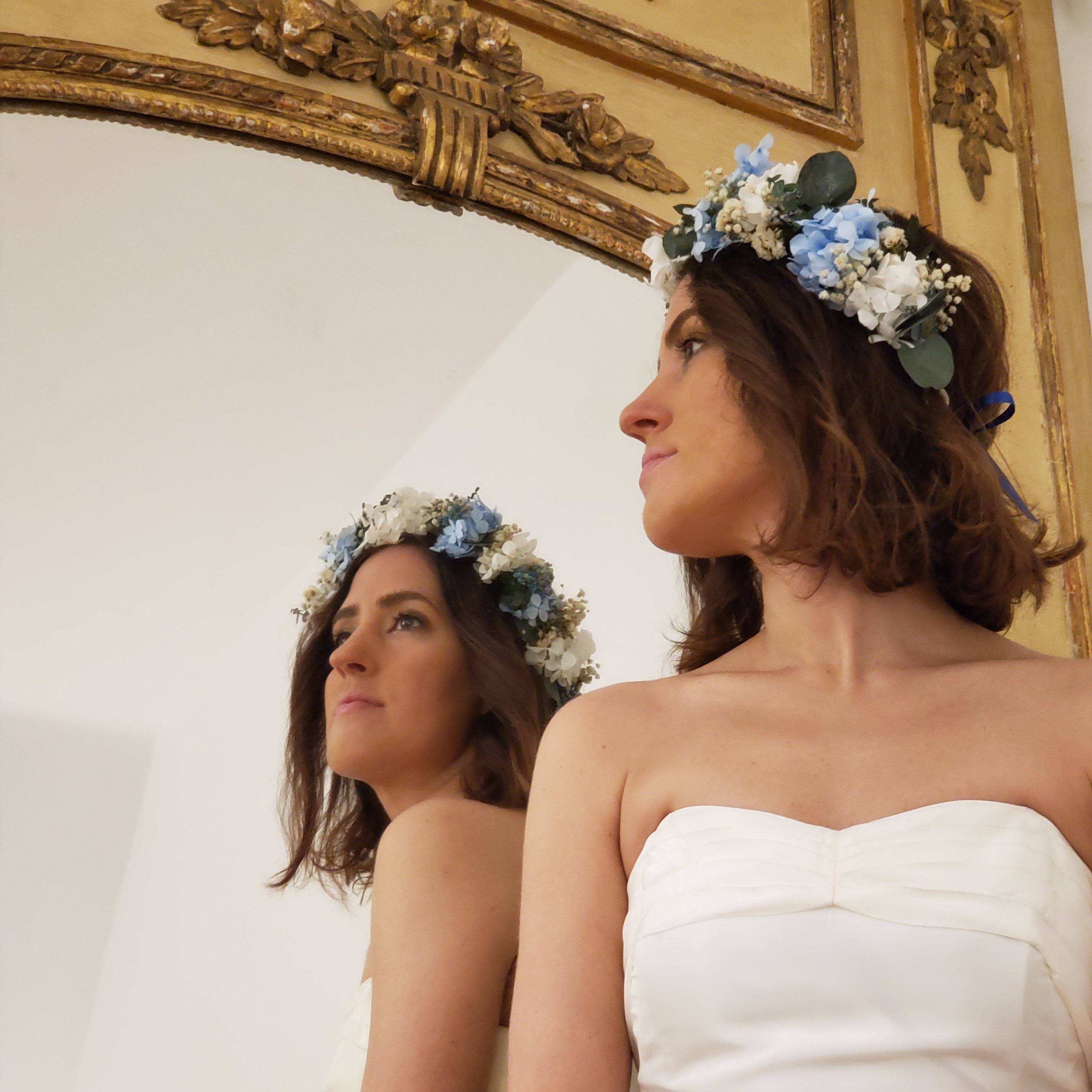 Ateliers Ouchamp Couronnes Rue Bleue couronne de tête mariage