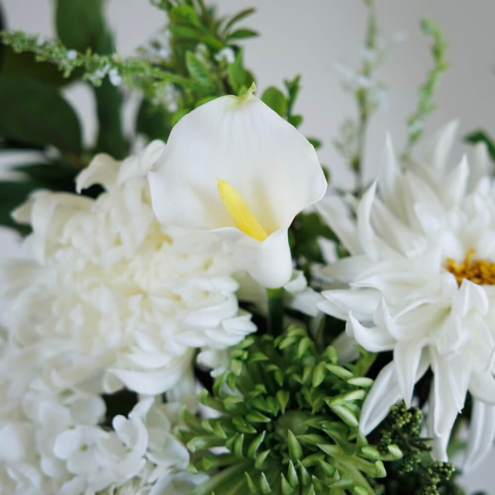 Flowrette Seraphina bouquet fleurs artificielles blanc