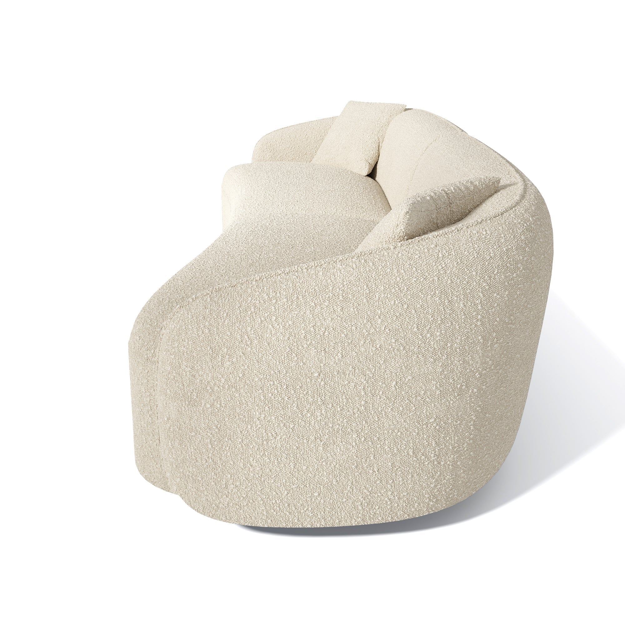 Sia Home Céline canapé 4 places crème arrondi