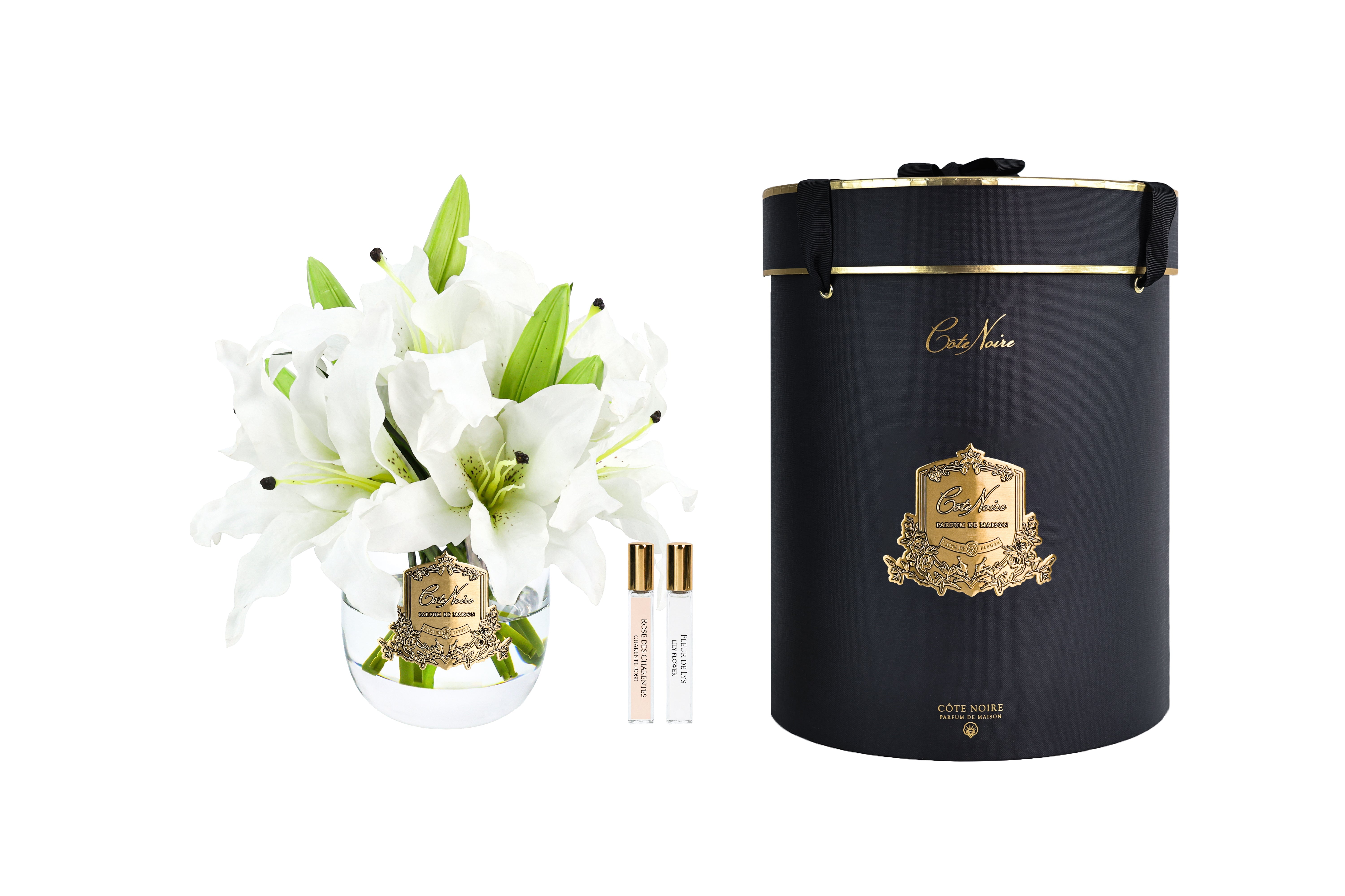 Côte Noire Perfumed Flowers LIL01 bouquet lys blanc