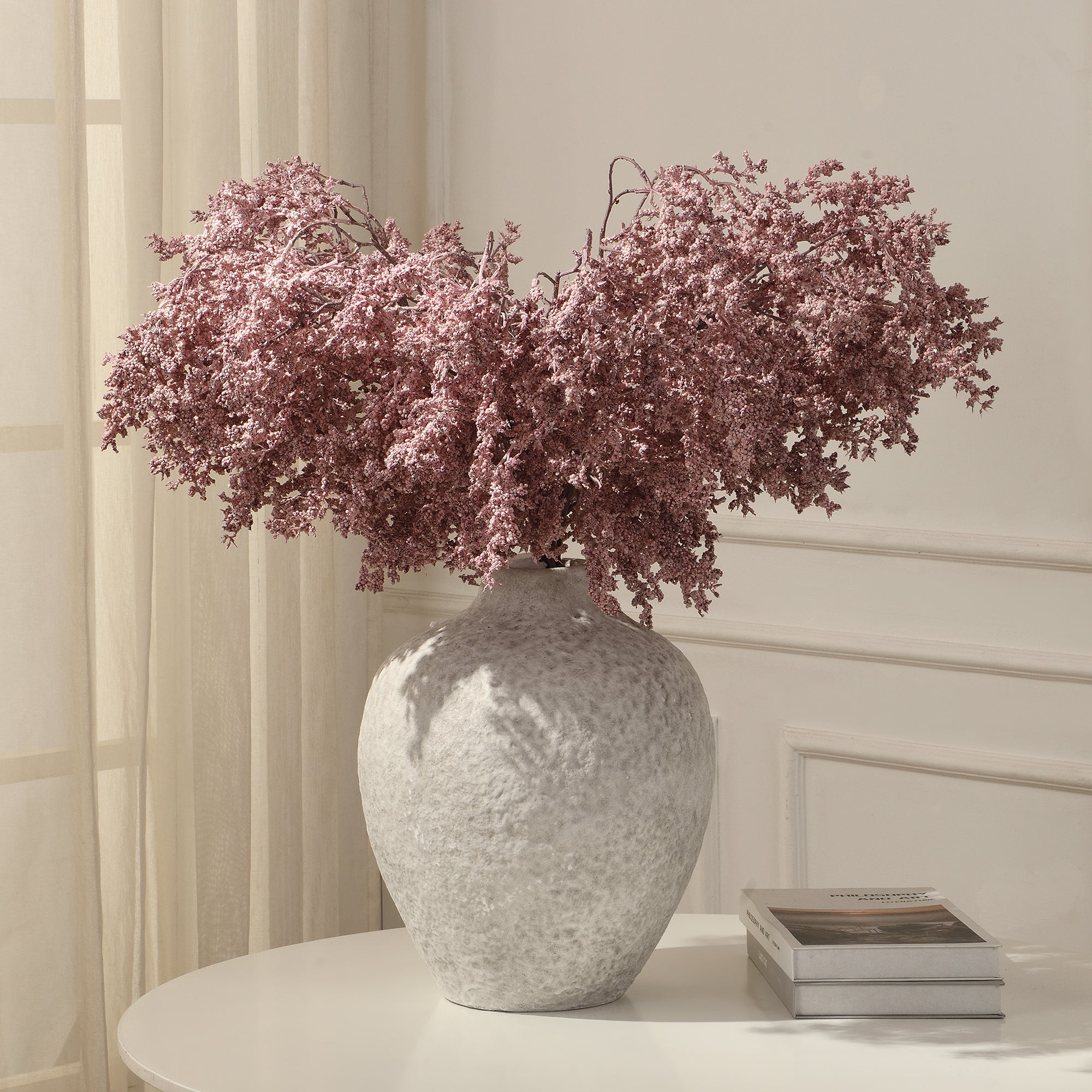 Sia Home Branche baies artificielles 95 cm beige