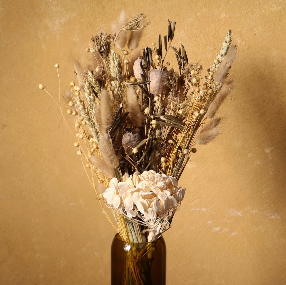 Flowrette Aloïs bouquet fleurs séchées naturel été