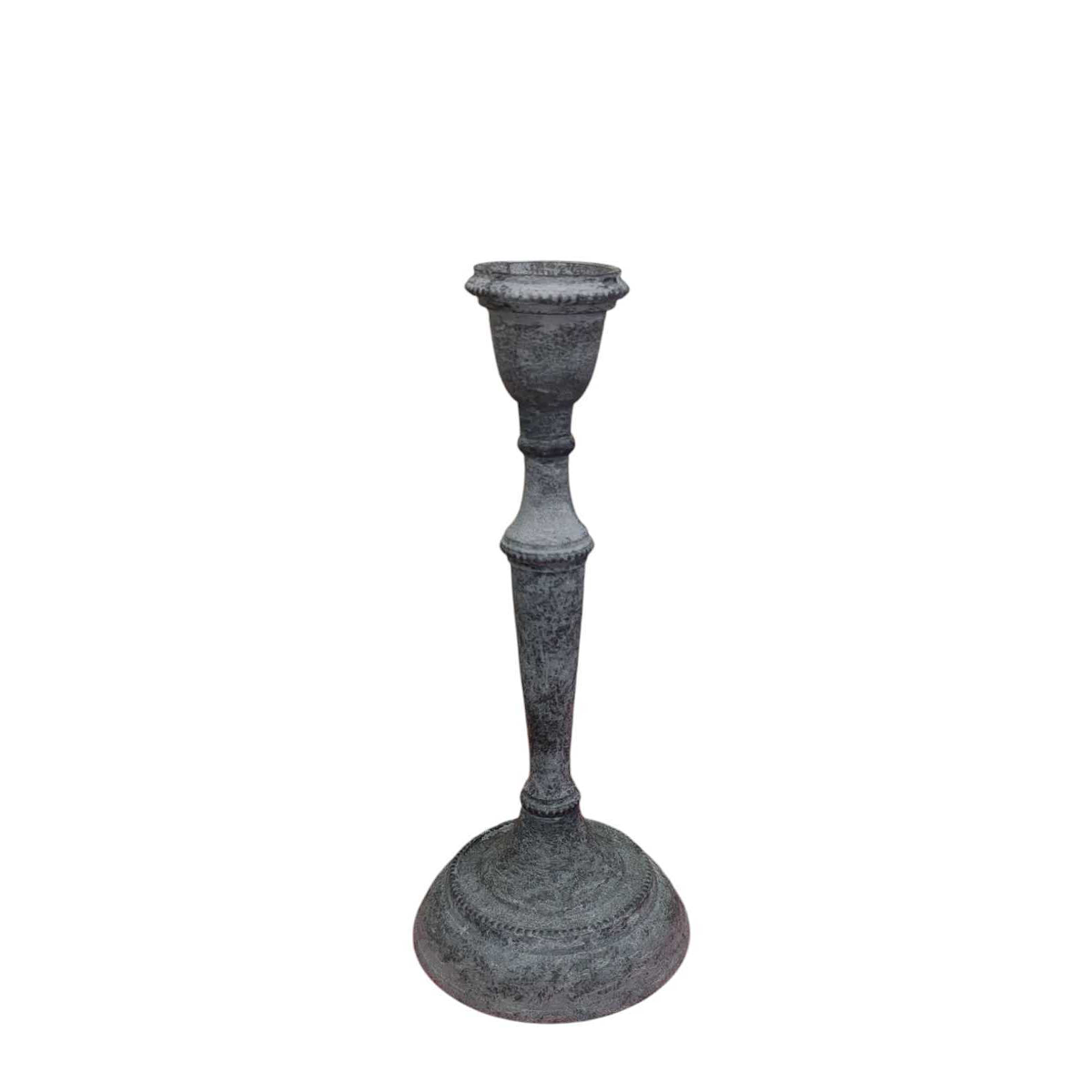 Sia Home Aspen bougeoir gris 25 cm acier patiné