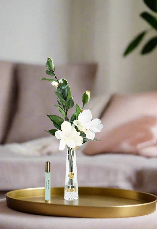 Côte Noire Summer Roses SMG01 magnolia artificiel blanc