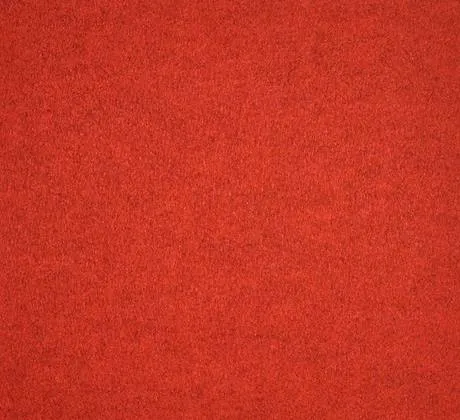 Feuillazur Moquette Rouge orangé tapis décoratif 1m