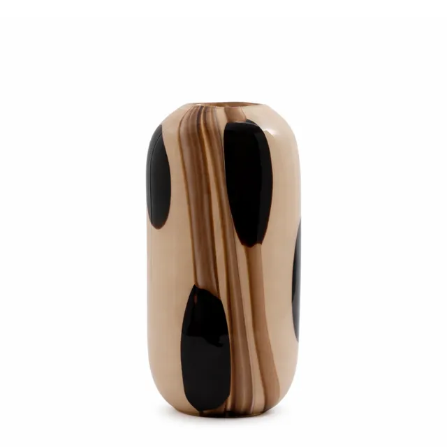 Sia Home Dots vase verre soufflé beige 33 cm