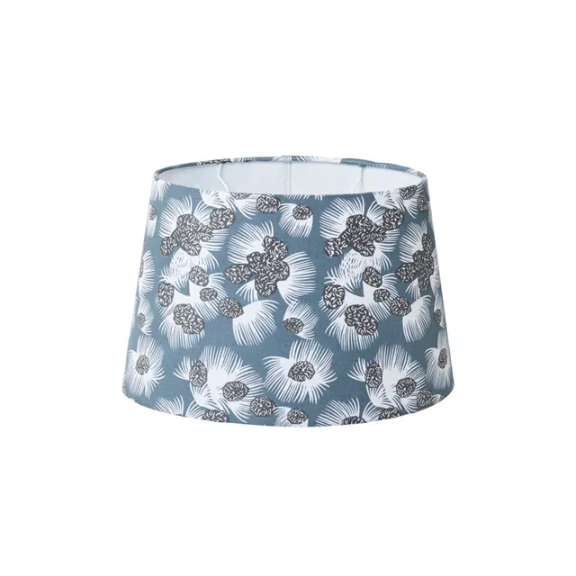 Sia Home Iris abat-jour conique E27 bleu coton 24 cm
