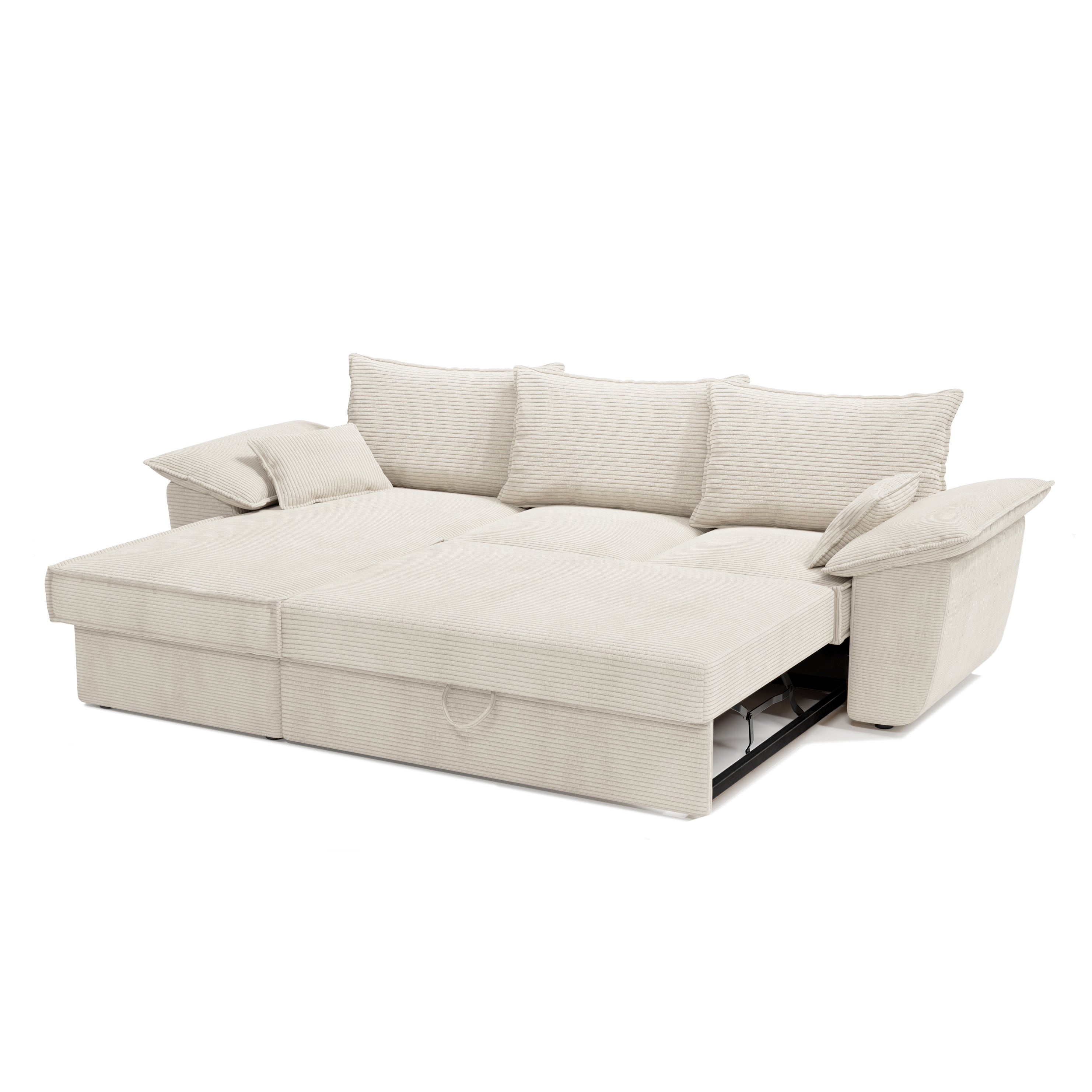 Sia Home Sasha canapé convertible angle gauche crème