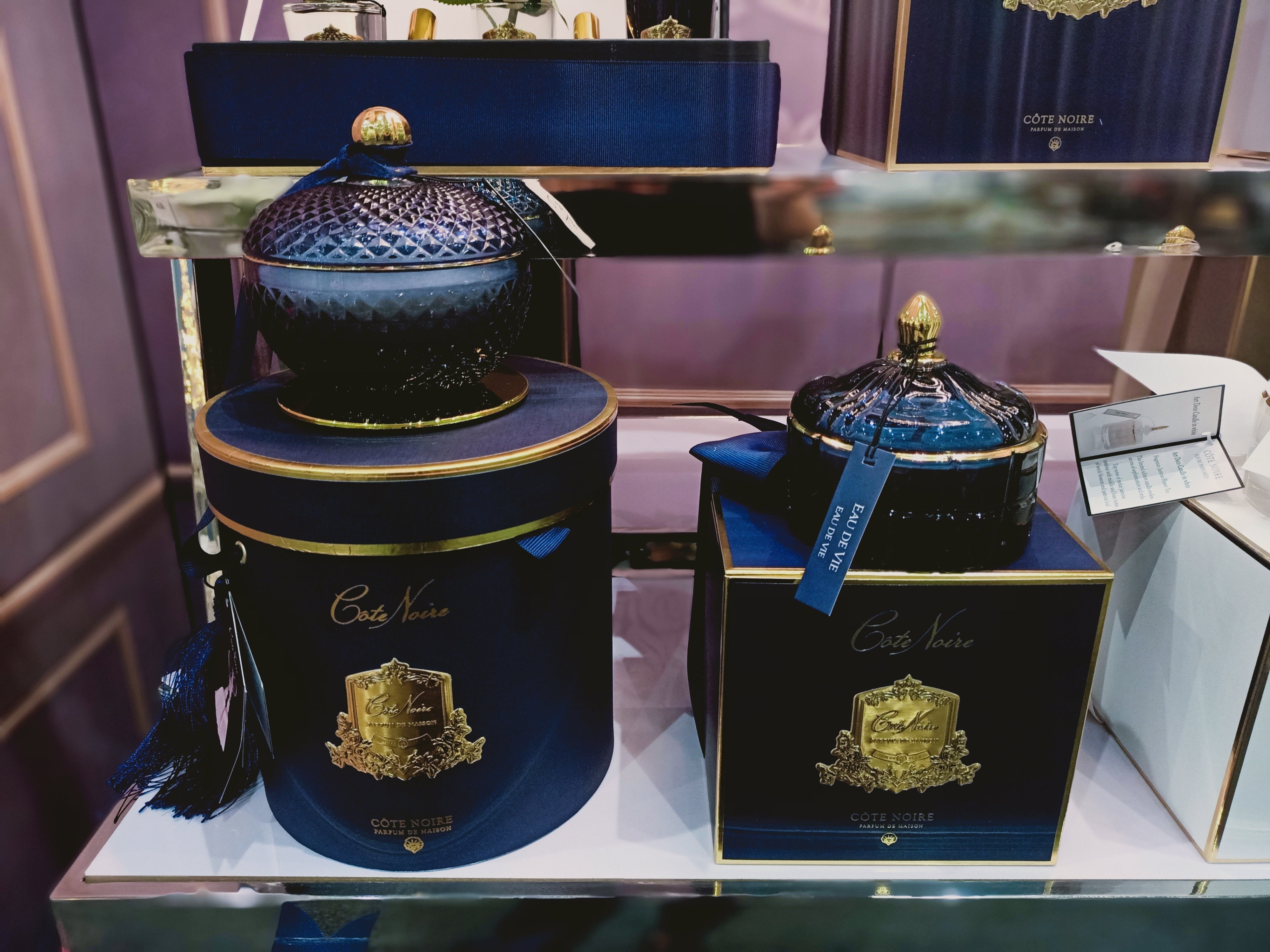 Côte Noire Art Deco Candles GML30006 bougie navy 300g
